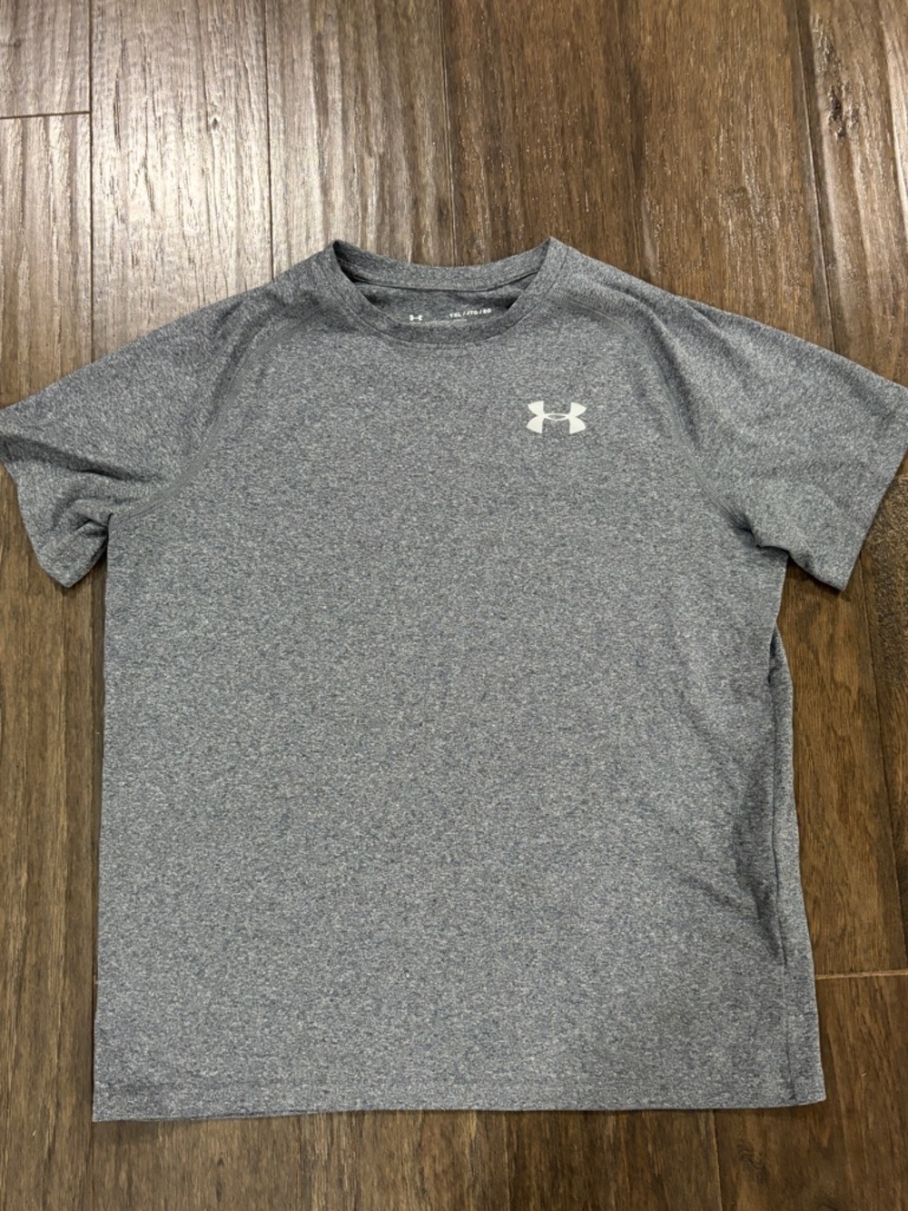 Under Armour Youth XL Heather Gray Performance Short Sleeve Tee